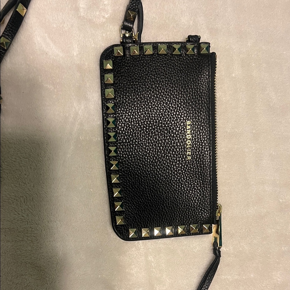 Black Studded Crossbody Bag